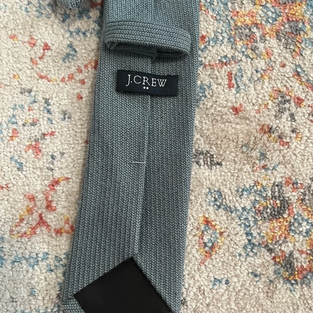 J. Crew grey wool woven tie
